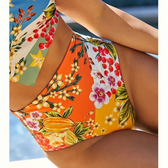 New!Agua Bendita Alicia Reversible Bikini Bottoms - Picture 1 of 15